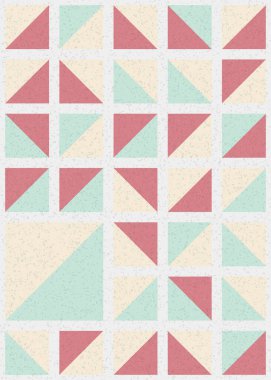 Soyut Geometrik Desen üretken hesaplama sanatı çizimi 