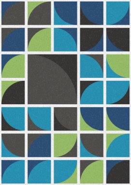 Soyut Geometrik Desen üretken hesaplama sanatı çizimi