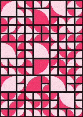 Soyut Geometrik Desen üretken hesaplama sanatı çizimi