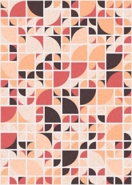 Soyut Geometrik Desen üretken hesaplama sanatı çizimi