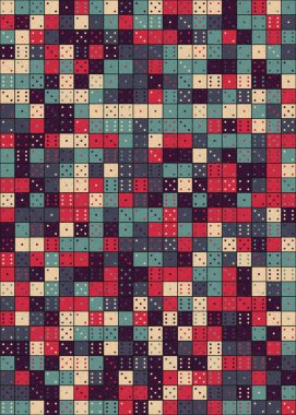 Soyut Geometrik Desen üretken hesaplama sanatı çizimi