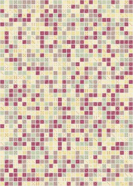 Soyut Geometrik Desen üretken hesaplama sanatı çizimi