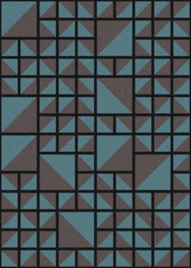 Soyut Geometrik Desen üretken hesaplama sanatı çizimi