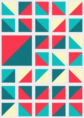 Soyut Geometrik Desen üretken hesaplama sanatı çizimi