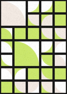 Soyut Geometrik Desen üretken hesaplama sanatı çizimi