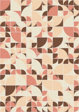 Soyut Geometrik Desen üretken hesaplama sanatı çizimi