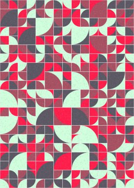 Soyut Geometrik Desen üretken hesaplama sanatı çizimi