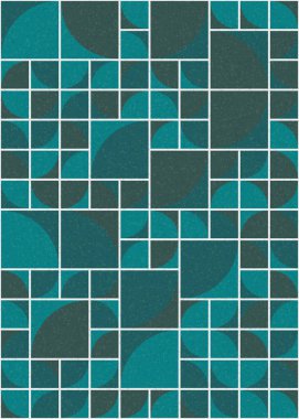 Soyut Geometrik Desen üretken hesaplama sanatı çizimi