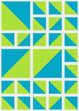 Soyut Geometrik Desen üretken hesaplama sanatı çizimi 