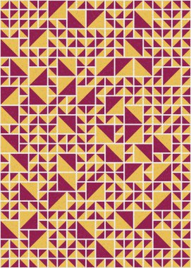 Soyut Geometrik Desen üretken hesaplama sanatı çizimi 