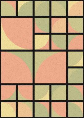 Soyut Geometrik Desen üretken hesaplama sanatı çizimi