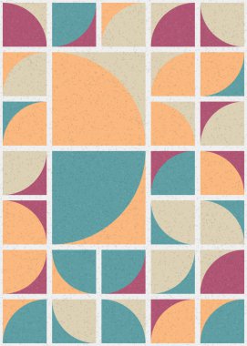 Soyut Geometrik Desen üretken hesaplama sanatı çizimi