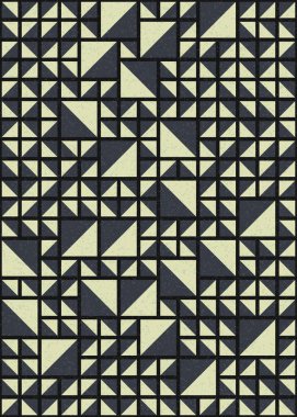 Soyut Geometrik Desen üretken hesaplama sanatı çizimi 