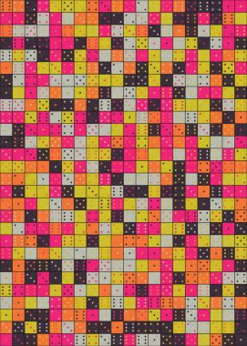 Soyut Geometrik Desen üretken hesaplama sanatı çizimi