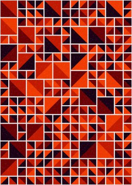 Soyut Geometrik Desen üretken hesaplama sanatı çizimi 