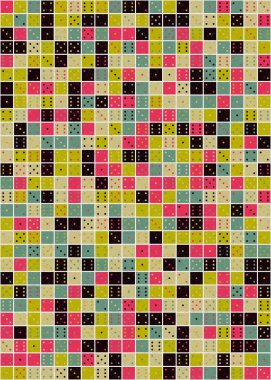 Soyut Geometrik Desen üretken hesaplama sanatı çizimi