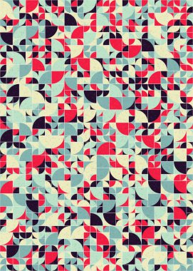 Soyut Geometrik Desen üretken hesaplama sanatı çizimi