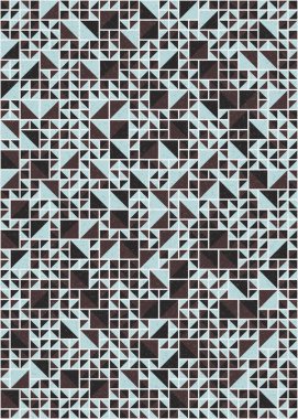 Soyut Geometrik Desen üretken hesaplama sanatı çizimi 