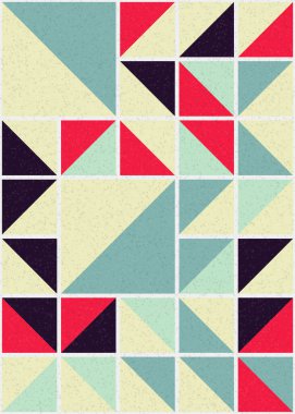 Soyut Geometrik Desen üretken hesaplama sanatı çizimi