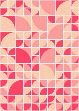 Soyut Geometrik Desen üretken hesaplama sanatı çizimi 