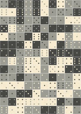 Soyut Geometrik Desen üretken hesaplama sanatı çizimi