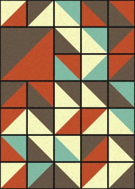 Soyut Geometrik Desen üretken hesaplama sanatı çizimi