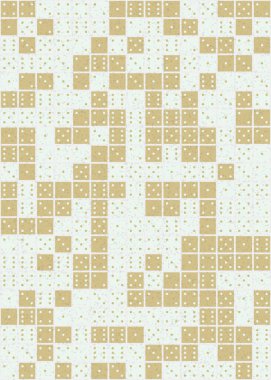 Soyut Geometrik Desen üretken hesaplama sanatı çizimi