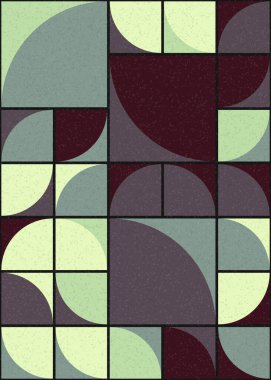 Soyut Geometrik Desen üretken hesaplama sanatı çizimi