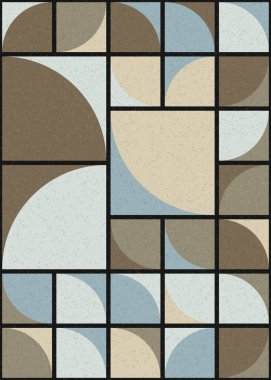 Soyut Geometrik Desen üretken hesaplama sanatı çizimi