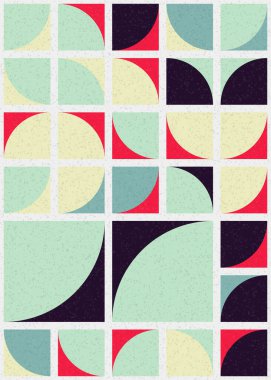 Soyut Geometrik Desen üretken hesaplama sanatı çizimi