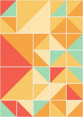 Soyut Geometrik Desen üretken hesaplama sanatı çizimi 