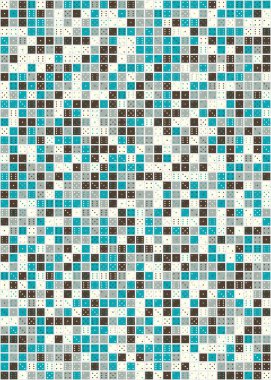 Soyut Geometrik Desen üretken hesaplama sanatı çizimi