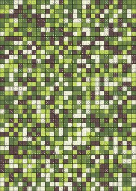 Soyut Geometrik Desen üretken hesaplama sanatı çizimi