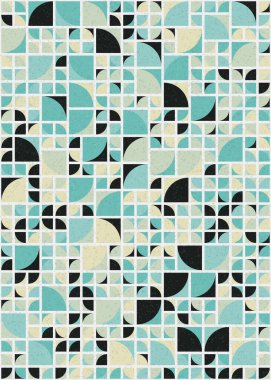 Soyut Geometrik Desen üretken hesaplama sanatı çizimi