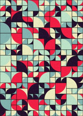 Soyut Geometrik Desen üretken hesaplama sanatı çizimi