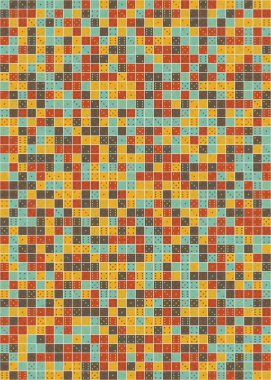 Soyut Geometrik Desen üretken hesaplama sanatı çizimi