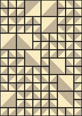 Soyut geometrik desen, sanat çizimi