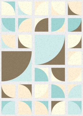 Soyut Geometrik Desen üretken hesaplama sanatı çizimi