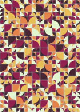 Soyut Geometrik Desen üretken hesaplama sanatı çizimi