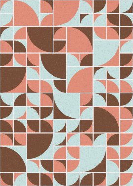 Soyut Geometrik Desen üretken hesaplama sanatı çizimi