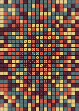 Soyut Geometrik Desen üretken hesaplama sanatı çizimi