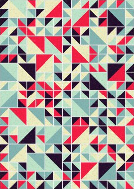 Soyut Geometrik Desen üretken hesaplama sanatı çizimi