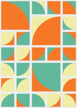 Soyut Geometrik Desen üretken hesaplama sanatı çizimi