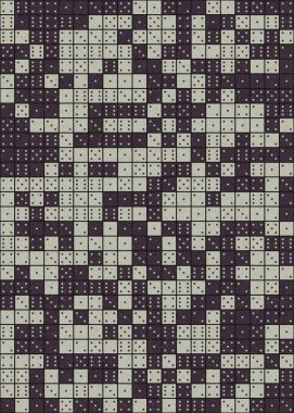 Soyut Geometrik Desen üretken hesaplama sanatı çizimi