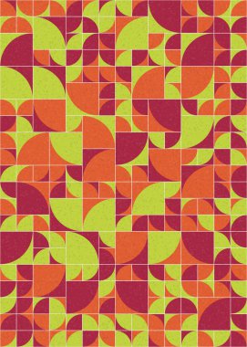 Soyut geometrik desen, sanat çizimi