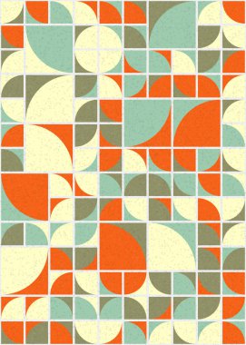 Soyut Geometrik Desen üretken hesaplama sanatı çizimi