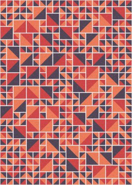 Soyut geometrik desen, sanat çizimi
