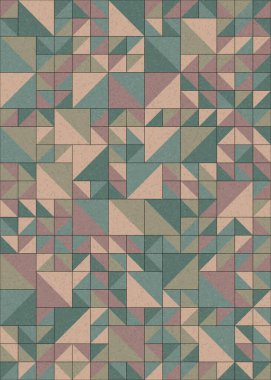 Soyut Geometrik Desen üretken hesaplama sanatı çizimi