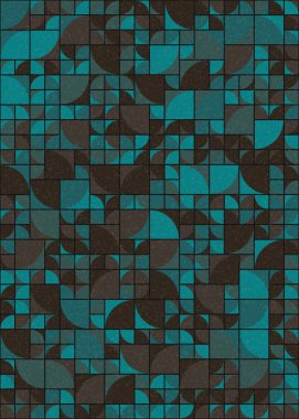 Soyut Geometrik Desen üretken hesaplama sanatı çizimi