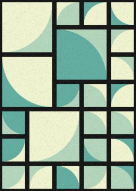 Soyut Geometrik Desen üretken hesaplama sanatı çizimi